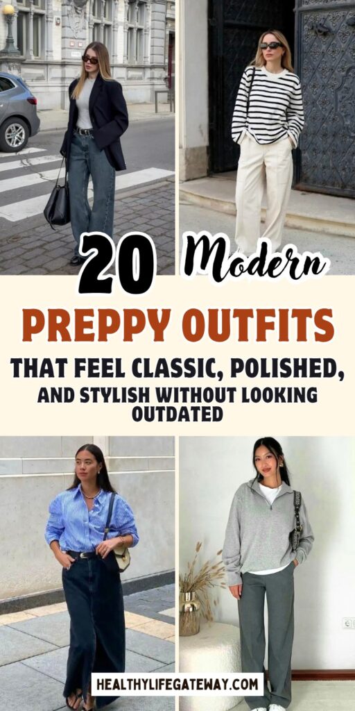 20 Modern Preppy Outfits That Feel Classic, Polished, and Stylish Without Looking Outdated