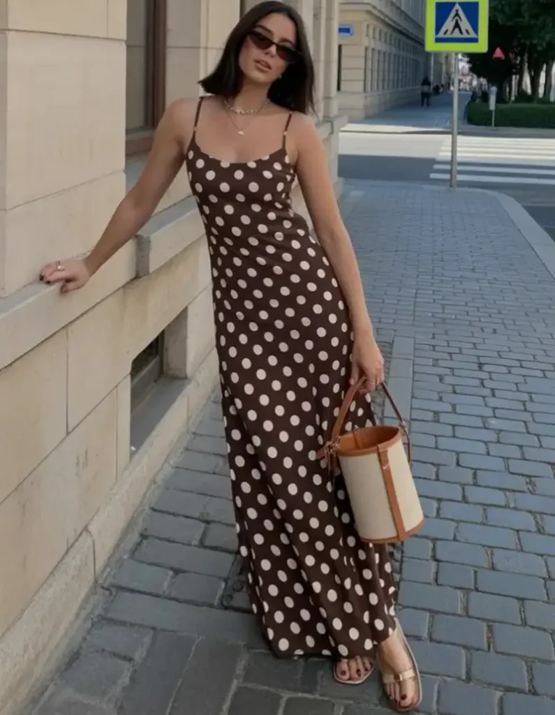 Chocolate Polka-Dot Maxi for an It-Girl Birthday