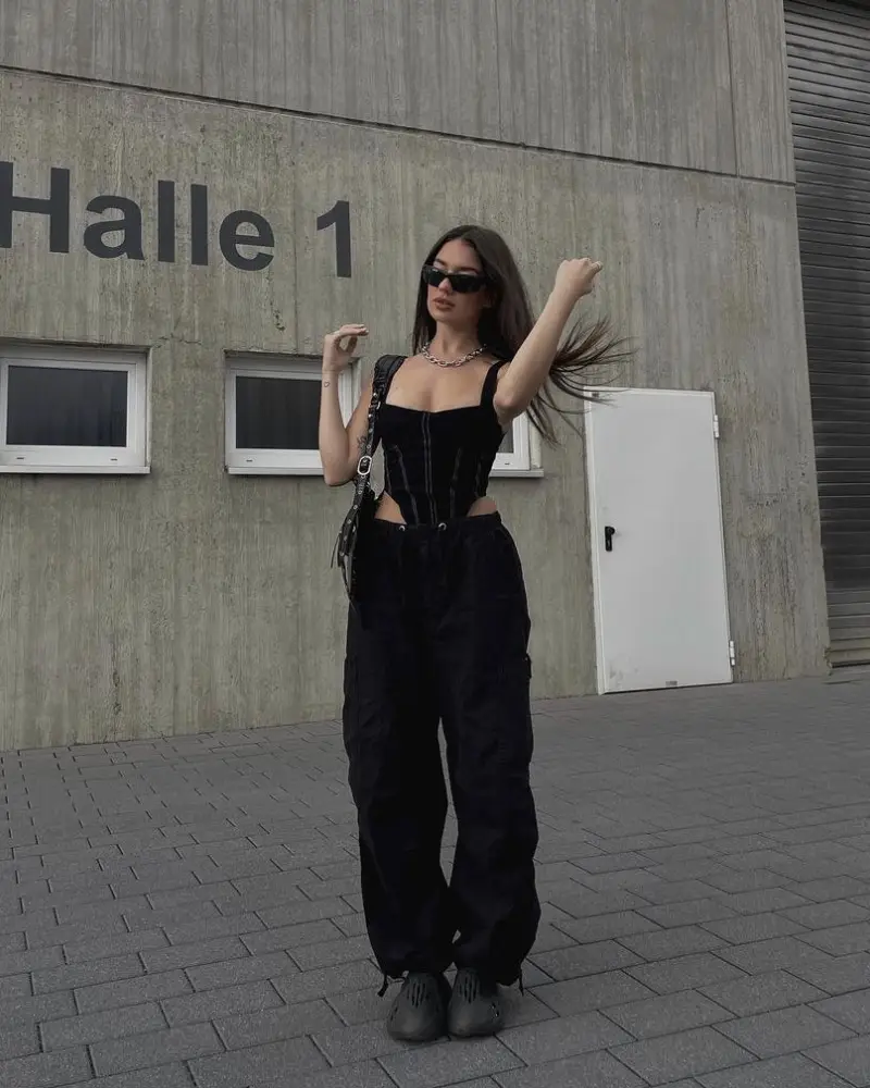 Corset Top + Cargo Pants