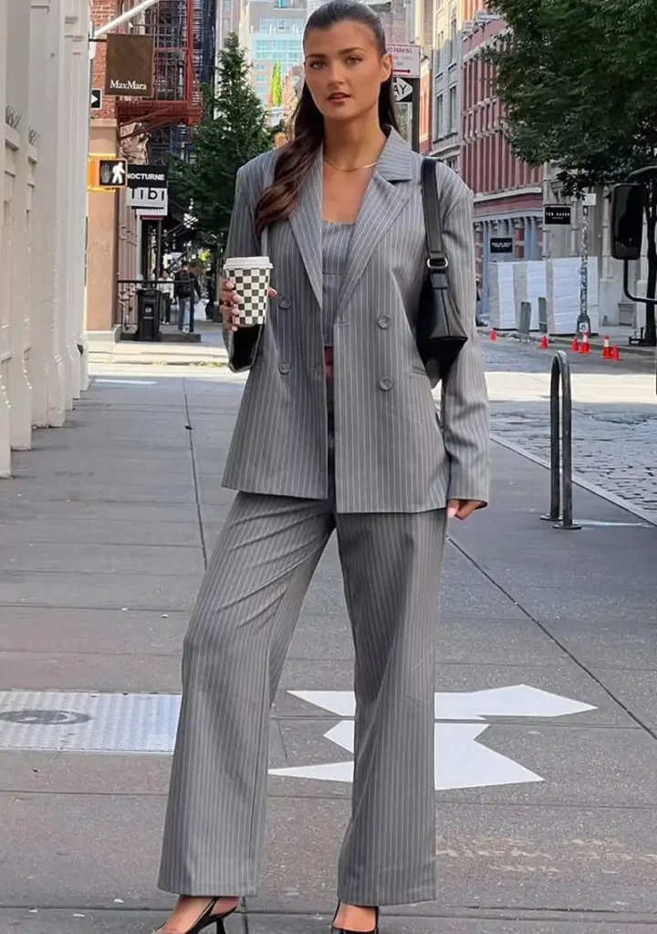 Gray Pinstripe Suit