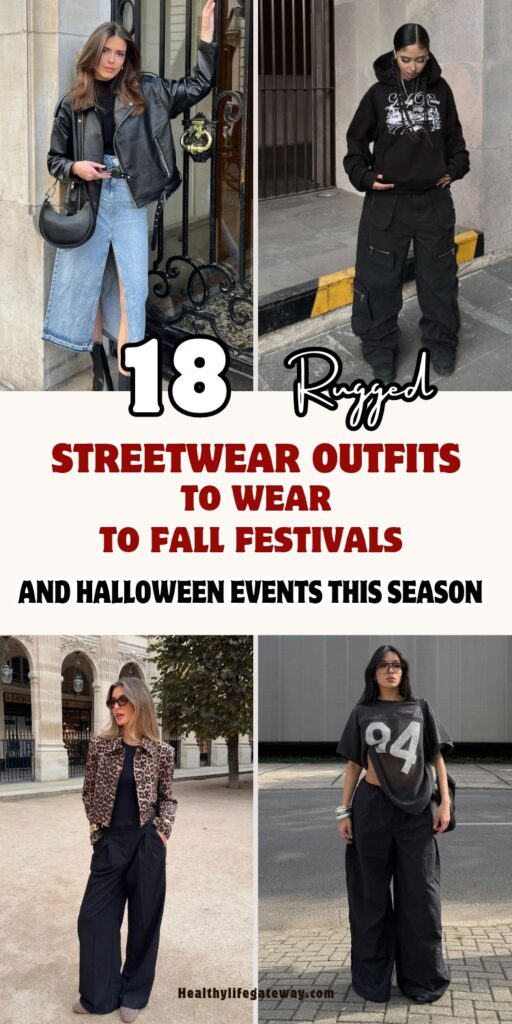 18 Streetwear Outfits to Wear to Fall Festivals and Halloween Events This Season