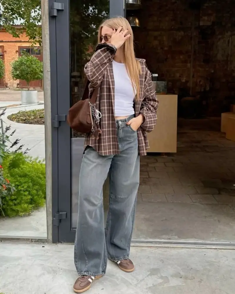Open Flannel Over a Fitted Tank